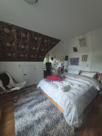 The bedroom has one large closet and two small storage closets. - Private Room near BC and BU Apartments