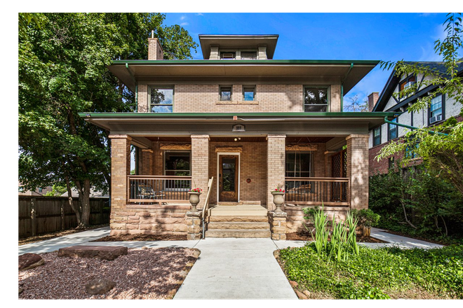 Classical Foursquare House with front porch - 8 BR! Incredible opportunity to live in a gorgeous Foursquare House on the Hill w. all your friends!