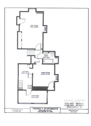 Floorplan - Spacious 1-Bedroom Apartment Available!