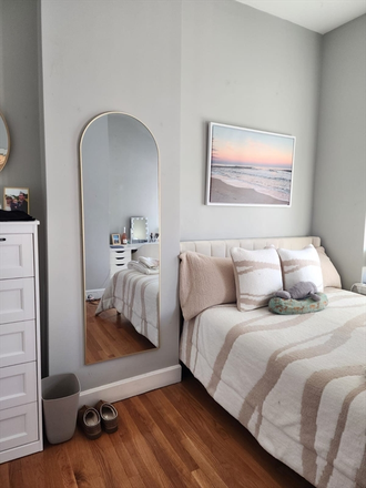 Bedroom - Modern 3-Bedroom Condo on Mass. Ave. South End | W/D In-Unit | Private Balcony