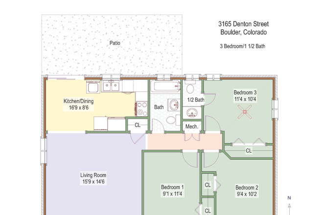 Floor Plan - 3165 Denton Ave