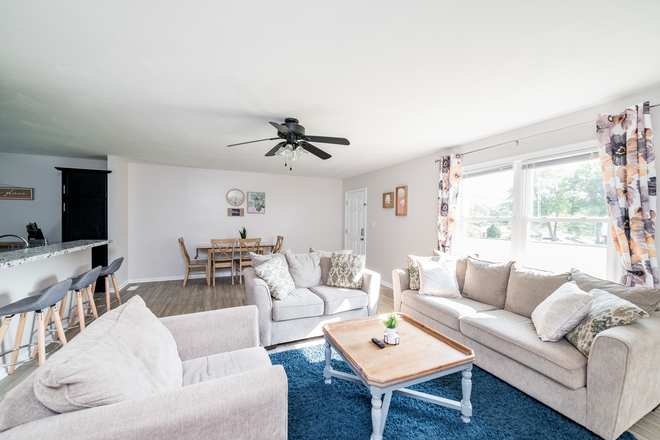 Living Room - Renovated & Furnished Duplex less than 10 minute drive to Liberty University Duplex