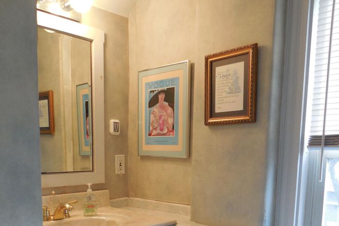 bathroom with big tub and shower - 3rd Floor apartment in Victorian Home