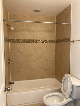 bathroom - 3 bedroom, 1 bathroom, apartment (good for a group of two or three persons)