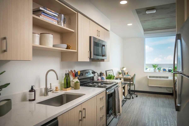 Kitchen/Living Area - **Looking for Relet/Lease Takeover** Union on Broadway Apartments, Studio (S1)