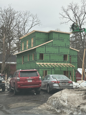 Exterior Construction - 815 Main Street - NEW CONSTRUCTION, Rent incl hot water, cleaning service