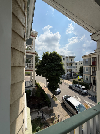 Left View on Front Porch - Spacious 2 Bedroom Apartment