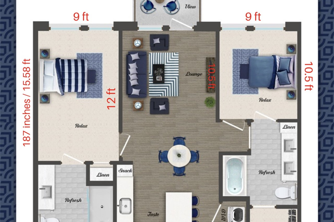 Floorplan - Caroline Apartments