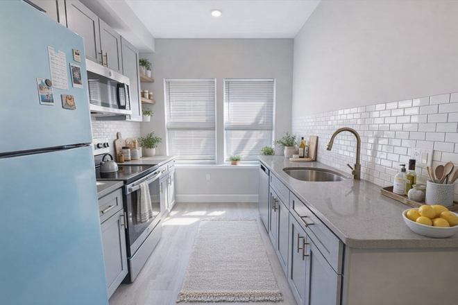 Kitchen - Spacious 3-BR, 3-BA apartment near Drexel and UPenn - Private Backyard - Avail 9/1