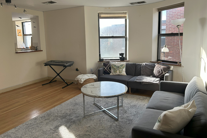 Living room 1/2 lots of sunlight - (Summer Sublease) 96 Gainsborough St     4/20 - 8/30  ** 2B/1B Fully Furnished, 5 min to campus