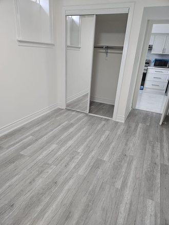 Bedroom with closet - 1 Private Room in a 3 Bedroom Recently-Renovated Basement near UTSC (Sublet May - June, can extend)