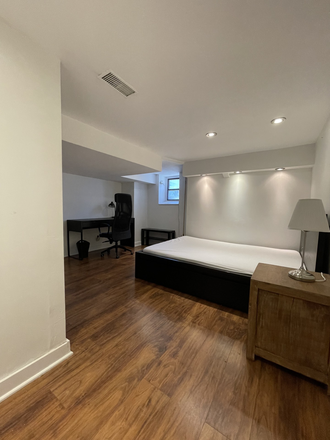 Bedroom view from the entrance - SUMMER SUBLET 1 FURNISHED BEDROOM GIRLS ONLY (May-Aug), 2 MIN AWAY FROM BATHURST ST.