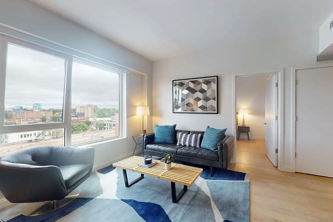 living room - Modern Packard's Corner 2 bed/2 bath for 9/1 - NO FEE! Apartments