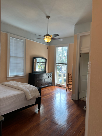 Front bedroom - Furnished apartment on New Orleans streetcar line