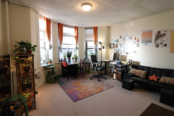 living area - Massive Fenway studio with sleeping alcove for 9/1 Apartments