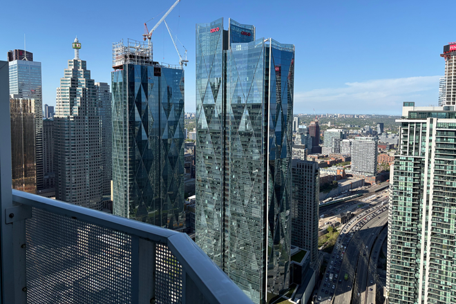 Balcony View - Bedroom for Rent - High Rise Luxury Condo at Harbour Plaza Condos All Utilities incl