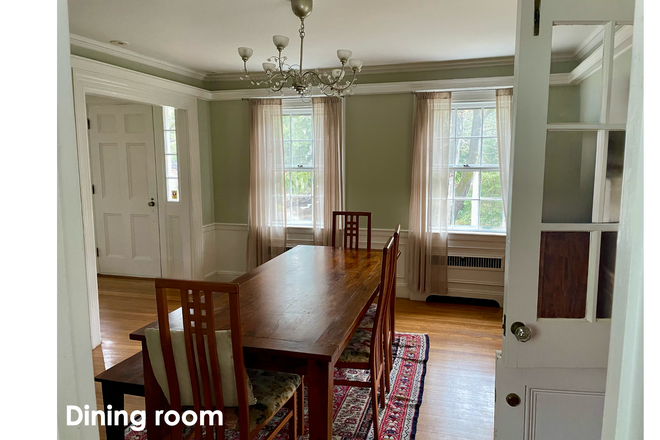 Dining room - Faculty-Owned Chestnut Hill Single-Family Home Near Longwood, Harvard & MIT
