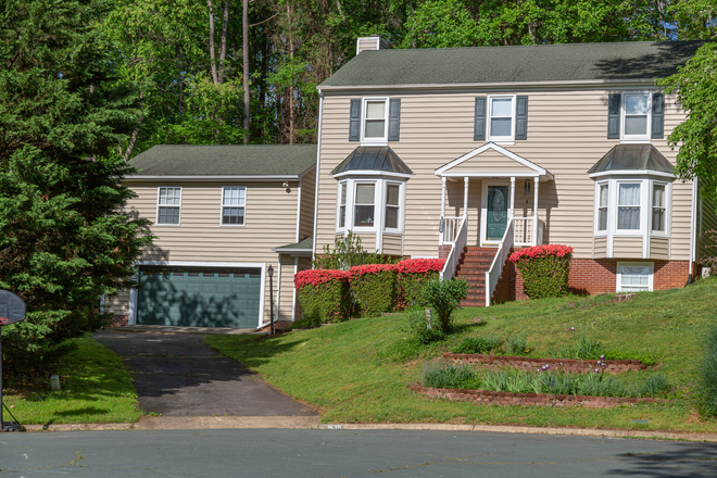front of house - 4 BR, 2.5 Bath, garage (with game room above), utilities included. Near Rio Rd & 29N