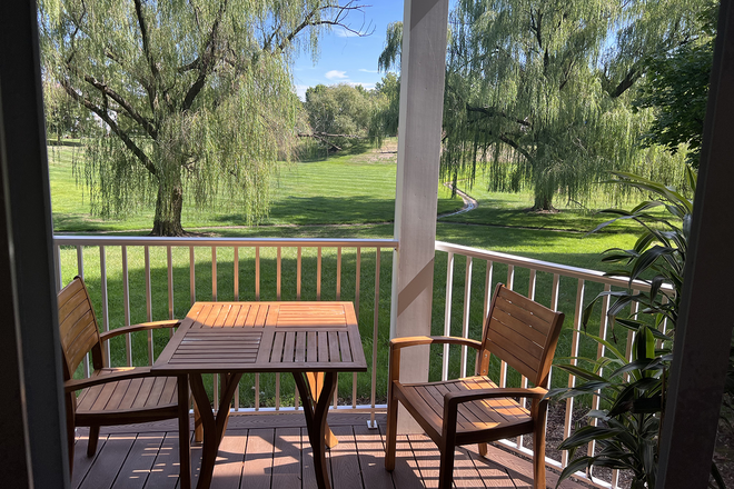 Porch - Beautiful 2BR/2BA Condo with Private Green Views | Pool | Near Princeton & Rutgers