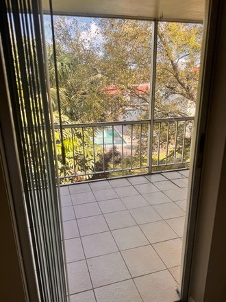 valcony pool view - Oaks of Boca.  FAU walking distance, Pleasant location, very convenient for students and U Apartments