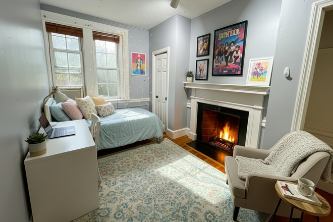 1 - BU Off Campus Sun filled Livingroom w/views of the park rare unit NO FEE 9/1/26!