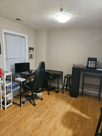 Living room desk area, for your use (roommate has master bedroom with desk) - June-December Negotiable | Furnished | Half of a two-bed two-bath apartment, Rosslyn Heights