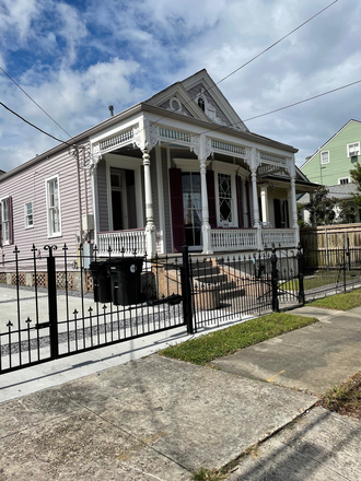 Street view - Half of gated Victorian duplex Duplex