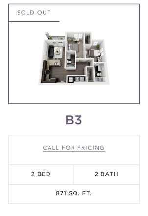 Two bedroom and two bathroom with balcony/patio - Eastern on 10th