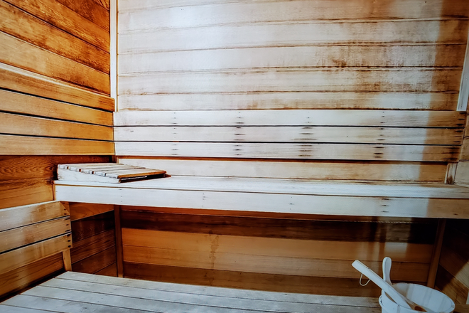 Sauna near gym - Central Denver Luxurious Living Condo