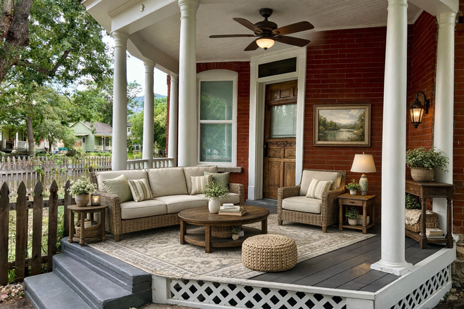 Staged Cozy front porch - Best Front Porch In Boulder--Pet OK--Unbeatable Location Triplex