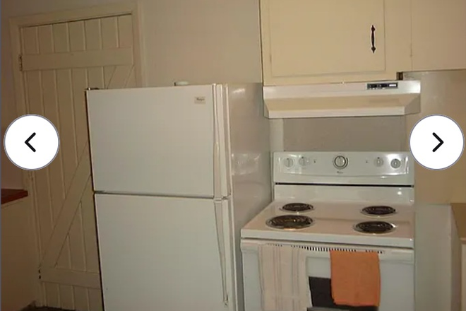 Another view of kitchen - Quaint garage, studio unit; about 1/4 mile from campus. Apartments