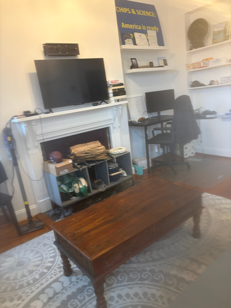 Living room/ Dining - Logan Circle- 913 M St. NW. (9th & M St.NW)- One Bed, One Bath. Renovated. $1875 One Block to Metro Apartments