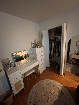 Bedroom 1 closet/desk area - East campus Apartment