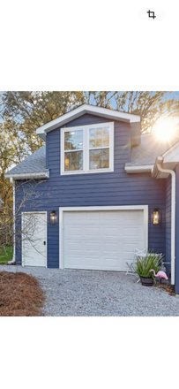 Street view - Private apartment and heated and cooled garage space below. Close to downtown and Folly Beach.