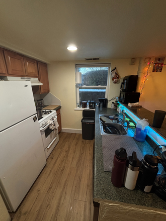 Kitchen. - Come Live in the "Yellow Sub"!  Roommate Needed! Duplex