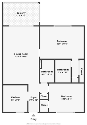 Floorplan - Charming Rental Property close to campus! Condo