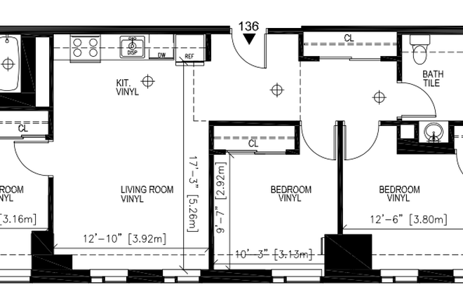 sorry, we haven't moved in, so this is all we have - Spacious, South-Facing 3b2b with Central AC