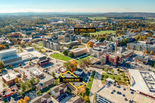 Perspective from Turner NW to Virginia Tech - Turner NW - Live Solo! Steps from Campus! Apartments