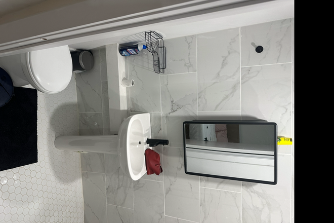 Toilet - Quiet Furnished Basement Suite - Steps from UTM, All-Inclusive
