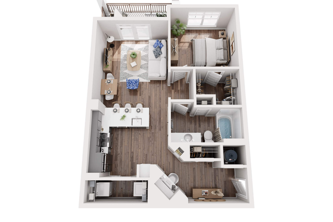 Floorplan - Very Nice 1BR Apt in Newbrook Point Hope off Clement's Ferry Road