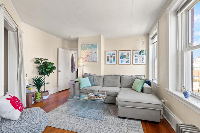 living room - Large 2 bedroom with big windows and natural light close to Harvard Townhome