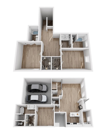 Unit Layout - Villa West Townhomes