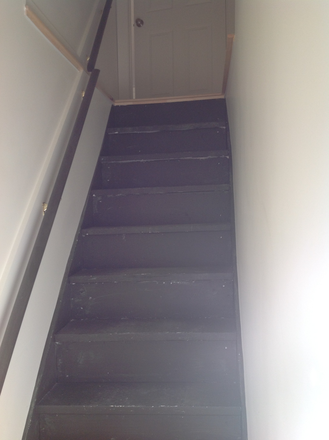 Interior stairway to 3rd floor apartment - Windsor House