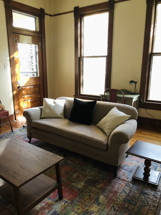Living Room - Charming and Historic 1 Bedroom Centrally Located in Midtown Duplex