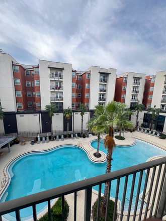 Pool view - Plaza on University Apartments