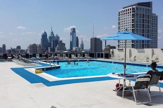 Roof top pool - Society Hill Studio, Walking distance to Jefferson,  All Utilities & High-Speed Internet Included