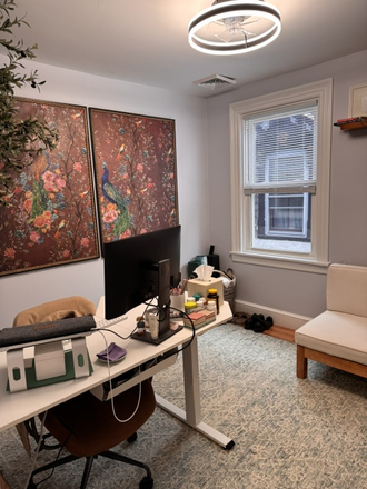 bedroom being used as office - 3 bedroom newly renovated/ Central AC Apartments
