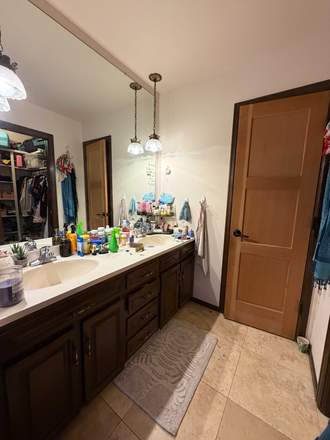 Double sink vanity - Large Bedroom for Sublet! Duplex