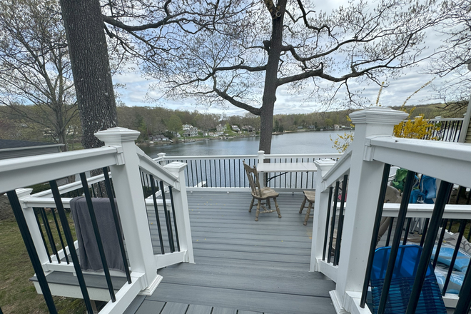 Private Deck - Coventry Lake Front Rental,  2nd FL FURNISHED