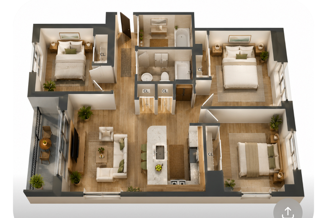 Artist's impression - Soldiers Field Park 3 bed 1bath, newly renovated unit next to Harvard Business School